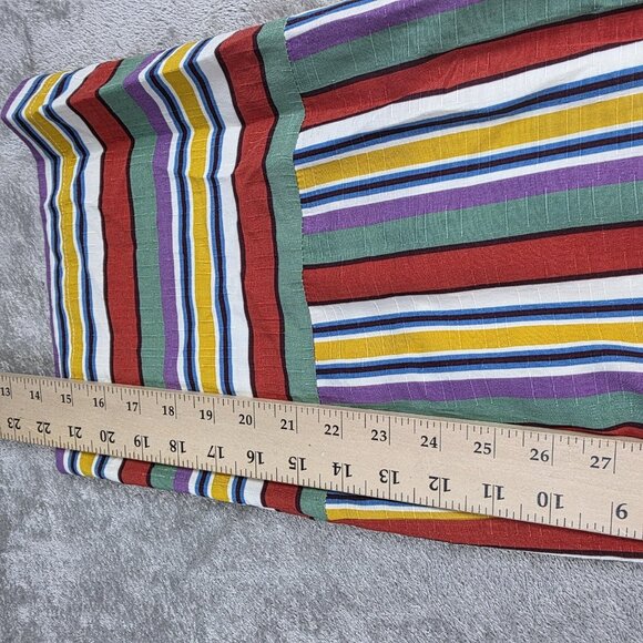 Lost + Wander Jumpsuit Womens XS Multi Stripe Wide Leg Belted Sleeveless NWT - Picture 8 of 16